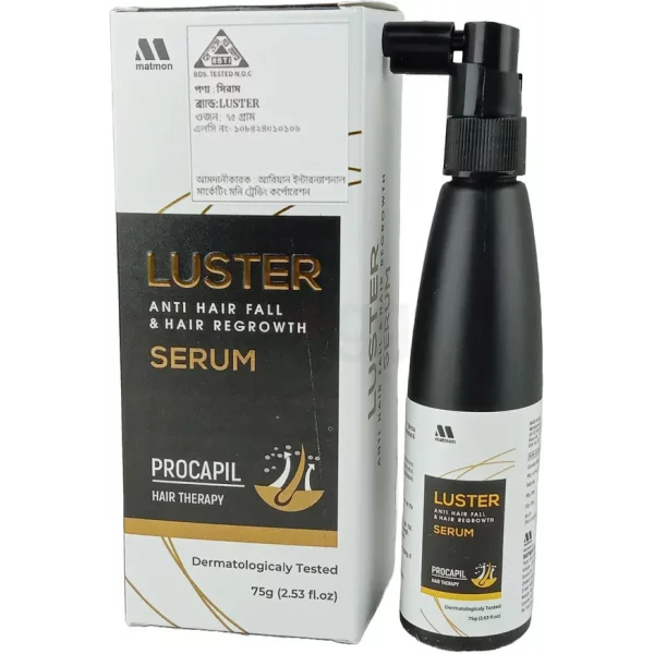 Moni Trading Corporation Luster Anti Hair Fall & Hair Regrowth Serum 75gm - Product Image 2 | Drubotara