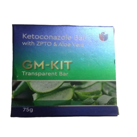 GM Trade International Corporation GM-Kit Transparent Ketoconazole Bar with ZPTO & Aloe Vera 75g - Buy Online at Drubotara Bangladesh