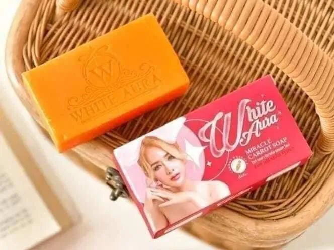 White Aura White Aura Miracle Carrot Soap 160gm - Buy Online at Drubotara Bangladesh