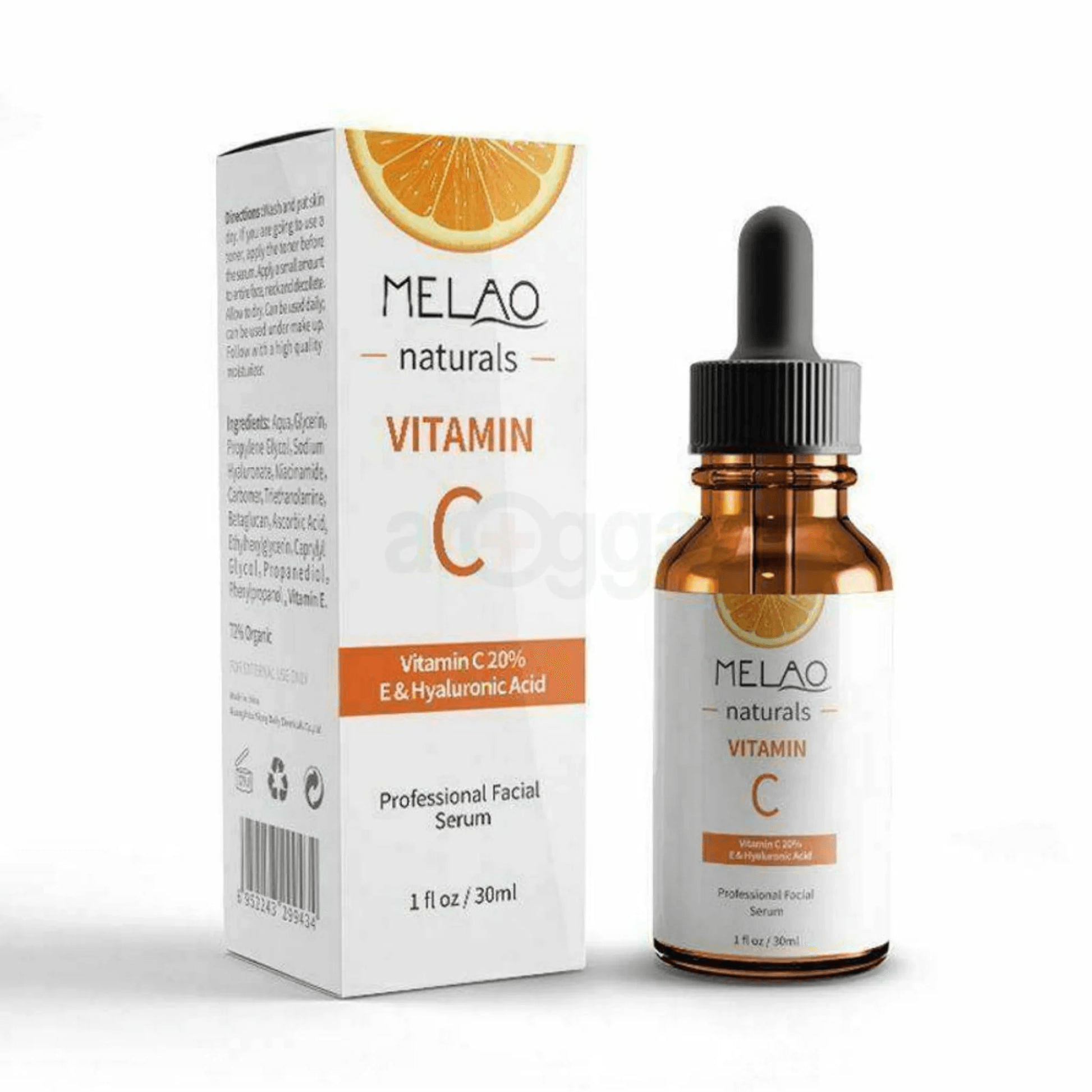 Melao Melao Naturals Vitamin C Facial Serum with Vitamin C 20% E & Hyaluronic Acid - Buy Online at Drubotara Bangladesh