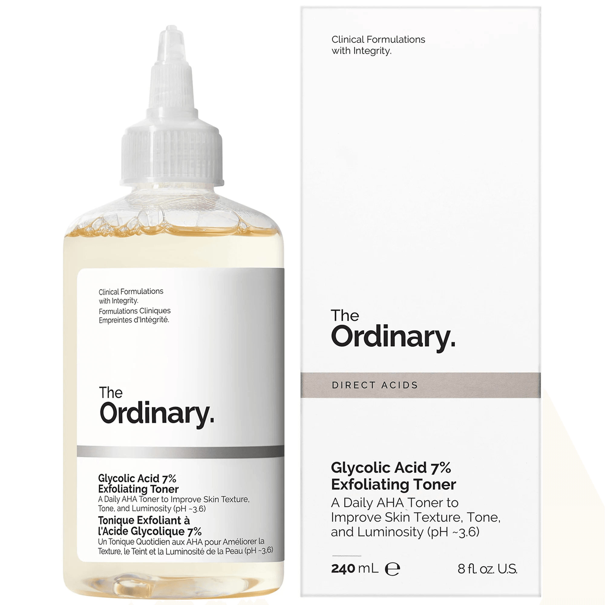 The Ordinary The Ordinary Glycolic Acid 7% Exfoliating Toner (Previously Glycolic Acid 7% Toning Solution) 240ml - Buy Online at Drubotara Bangladesh