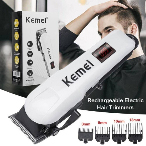 White Kemei electric hair trimmer