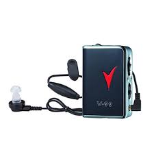 AXON Model V-99 Portable Pocket Hearing Aid Machine with Earphone & Clip