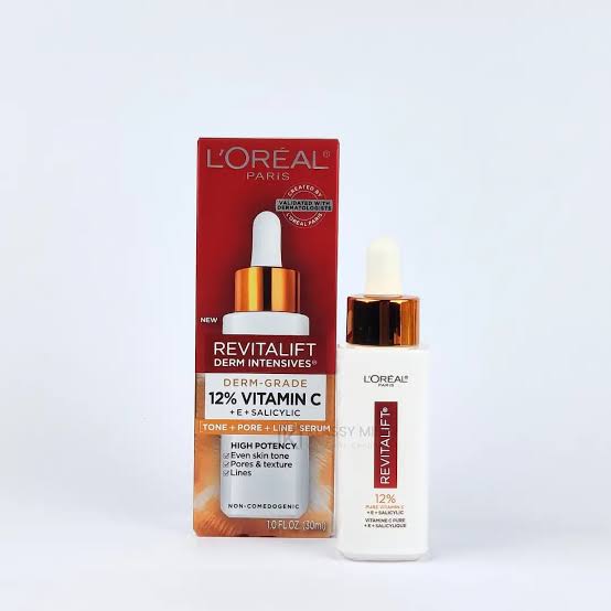 L'Oreal Paris Revitalift Derm Intensives 12% Pure Vitamin C + E + Salicylic Acid Serum – 30ml