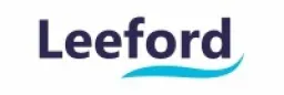 Leeford logo with a blue wave under the text.