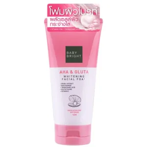 Baby Bright AHA & Gluta Whitening Facial Foam 120gm