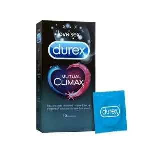 Durex Mutual Climax Dotted and Ribbed 10's Pack Condom 