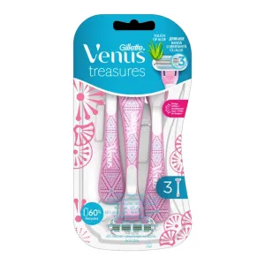 Gillete venus Aloe Treasures 3Pcs Razor for Women
