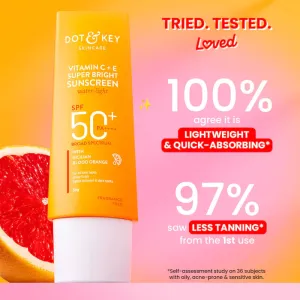 Dot & Key Vitamin C + E Sunscreen SPF 50+ PA++++ 80g