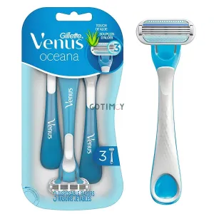 Gillete Venus Aloe Oceana 3Pcs Razor for Women