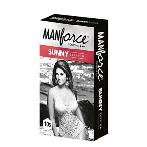 Manforce Sunny Edition Ribbed & Dotted Condoms - 10pcs Pack