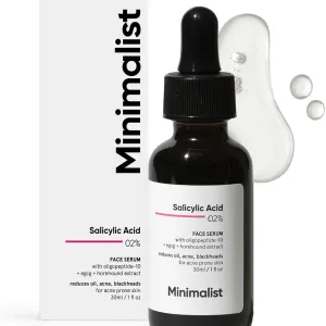 Minimalist Salicylic Acid 2% Face Serum for Reducing Acne, Blackheads & Excessive Oil