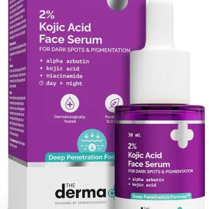 The Derma Co 2% Kojic Acid Face Serum for Dark Spots & Pigmentation 30ml