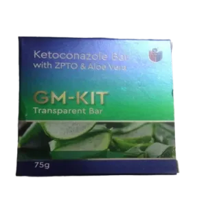 GM-Kit Transparent Ketoconazole Bar with ZPTO & Aloe Vera 75g