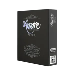 Smc wellness Amore Luxury Black Condom 3's Pack
