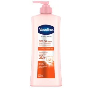 Vaseline Healthy Bright Gluta Ceramide Sun + Pollution Brightening Lotion SPF30 PA++ 320ml