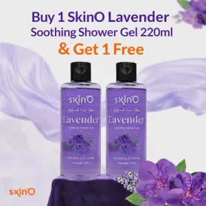 Buy 1 SkinO Lavender Soothing Shower Gel 220ml & Get 1 Free