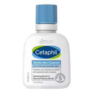 Cetaphil Gentle Skin Cleanser for Normal to Dry Skin with Glycerin, Vitamin B3 & B5 59ml