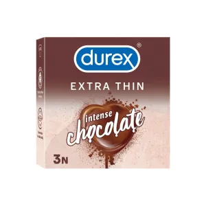 Durex Extra Thin Intense Chocolate Condom 3's Pack