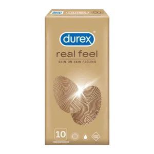 Durex Real Feel Skin on Skin Feeling Condom - 10Pcs Pack (Thailand)