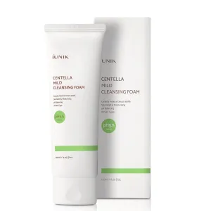 Iunik Centella Mild Cleansing Foam for All Skin Types