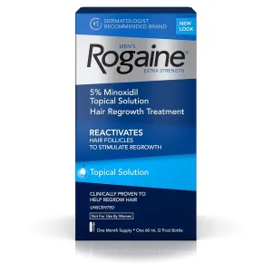 Rogaine Men's Rogaine 5% Minoxidil Topical Solution Hair Regrowth Treatment 60ml