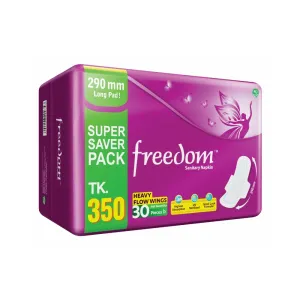 Freedom Sanitary Napkin Heavy Flow 30 Pads