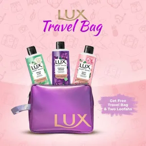 Lux Body Wash (Orange Blossom, Black Orchid & French Rose 245ml) Get Travel Bag FREE