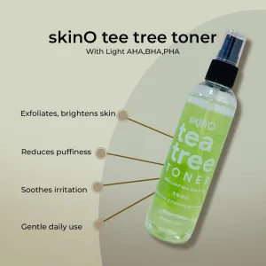 SkinO Tea Tree Toner with (Light AHA, BHA,PHA) 100ml