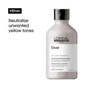 LOréal Professionnel Serie Expert Silver Shampoo – Violet Dyes + Magnesium (300ml)