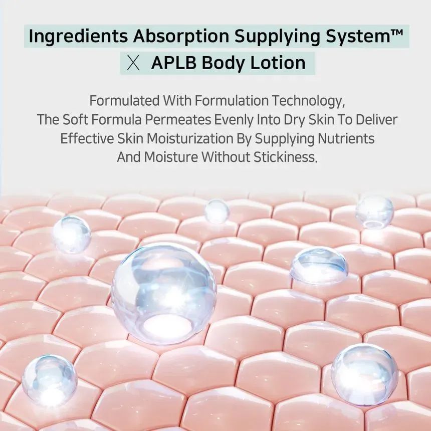 Transparent lotion droplets sit on a grid of smooth, pink, skin-like cells.