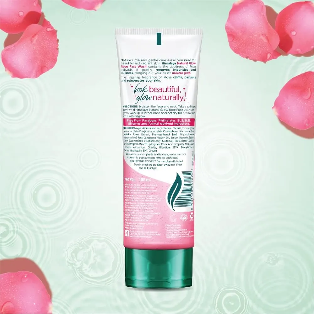 Himalaya Bangladesh Himalaya Natural Glow Rose Face Wash - Buy Online at Drubotara Bangladesh