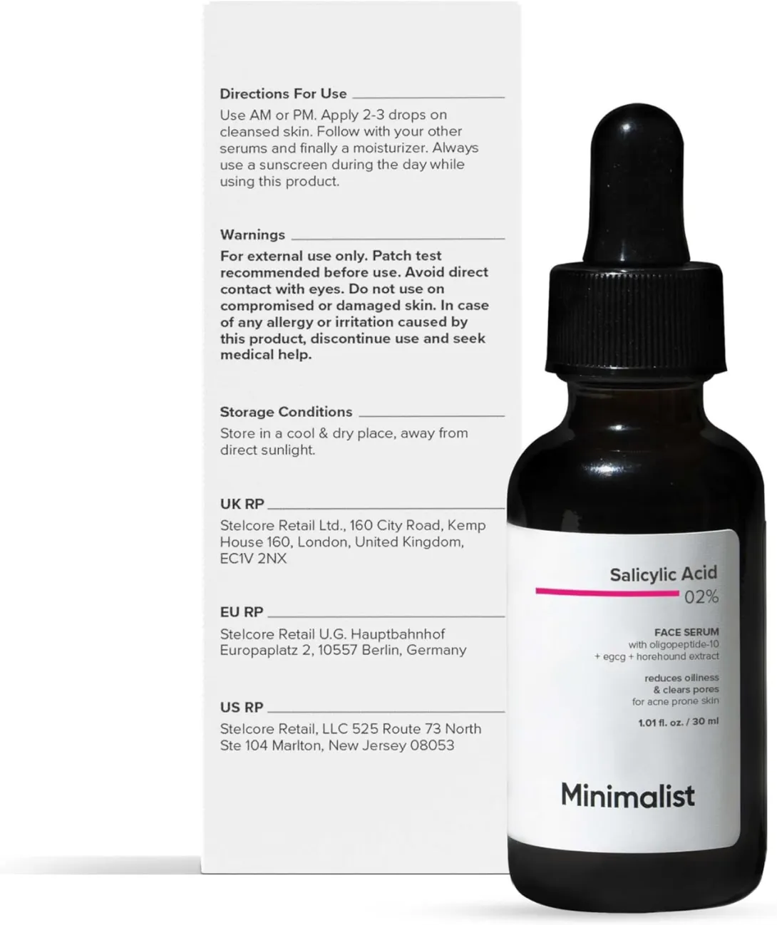 Minimalist Minimalist Salicylic Acid 02% Face Serum for Reducing Acne, Blackheads & Excessive Oil - Buy Online at Drubotara Bangladesh