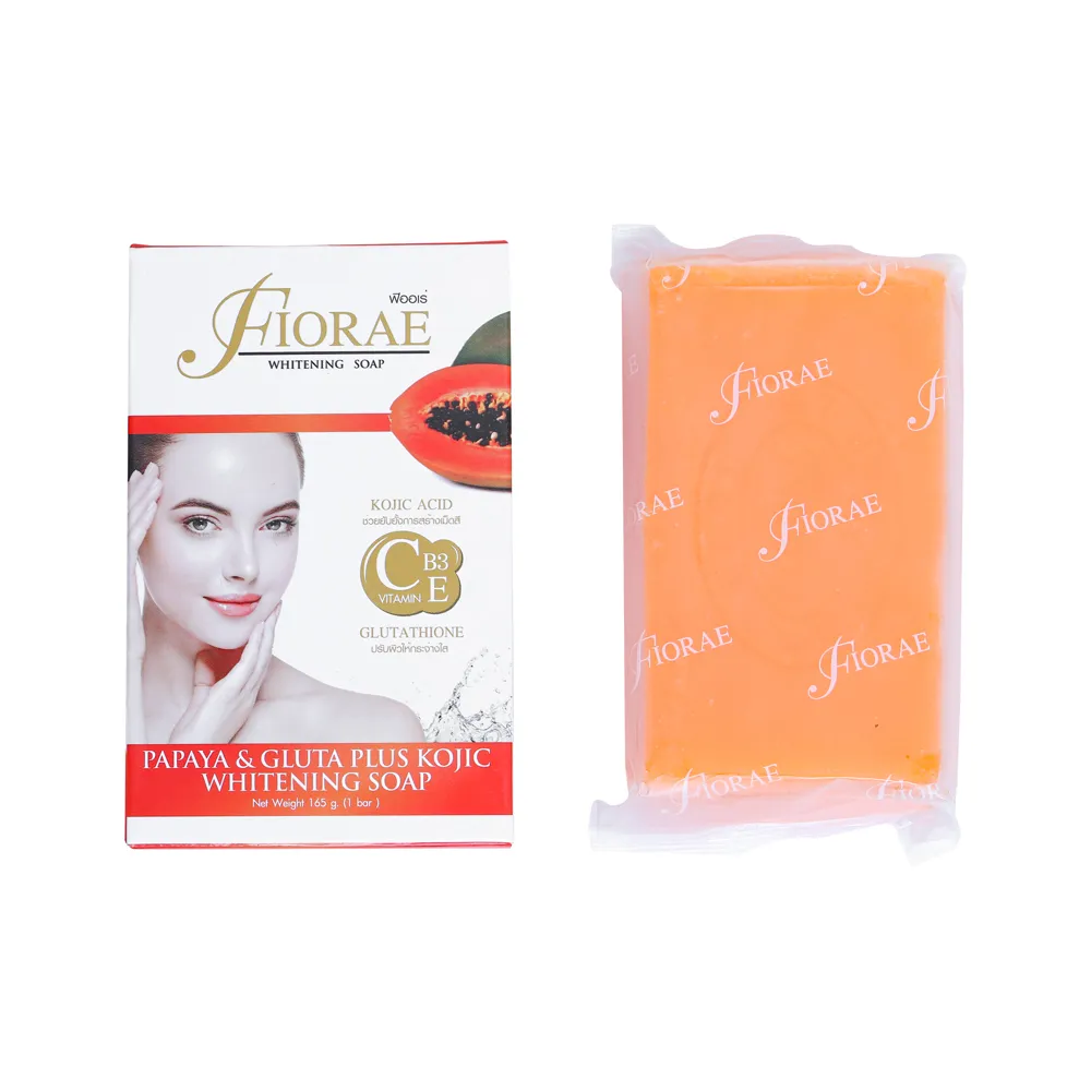 Fiorae Fiorae Papaya & Gluta Plus Kojic Whitening Soap 165gm - Product Image 2 | Drubotara