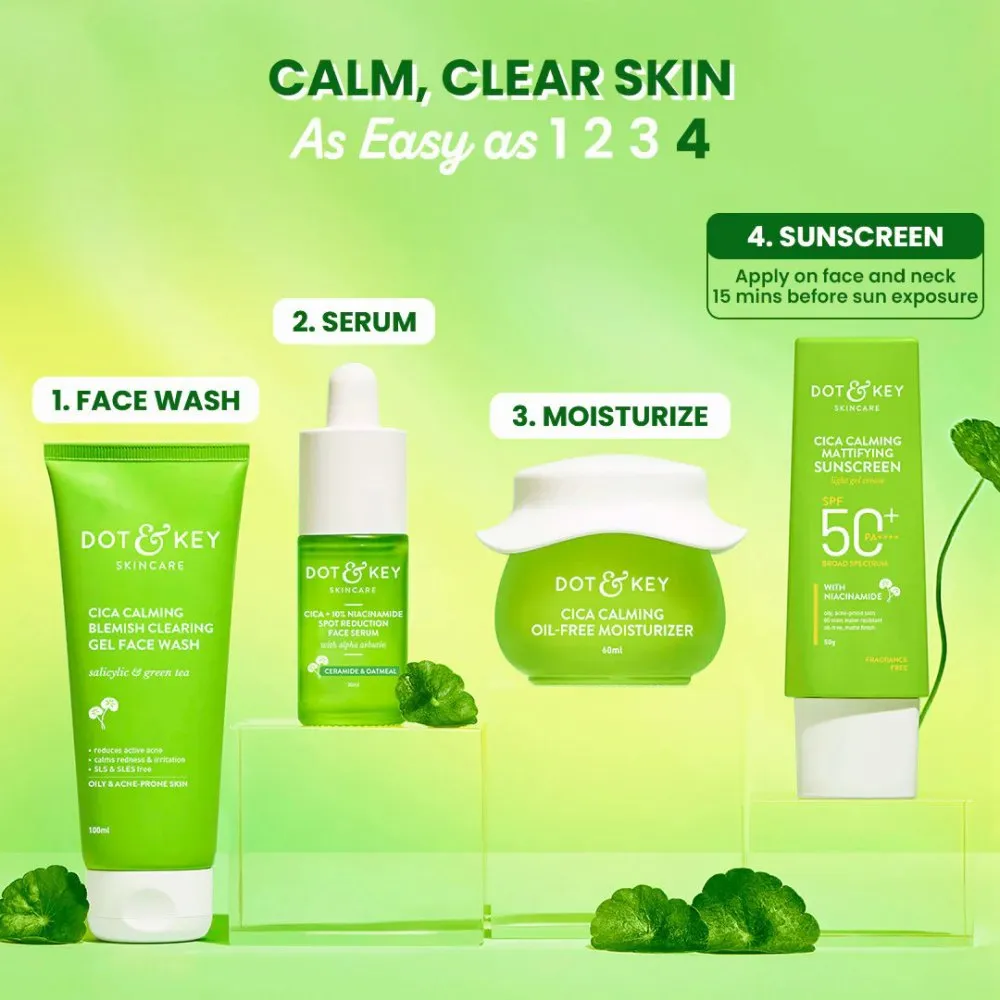 Dot & Key Dot and Key Cica Calming Mattifying Sunscreen SPF 50+ PA++++ with Niacinamide 80g - Buy Online at Drubotara Bangladesh