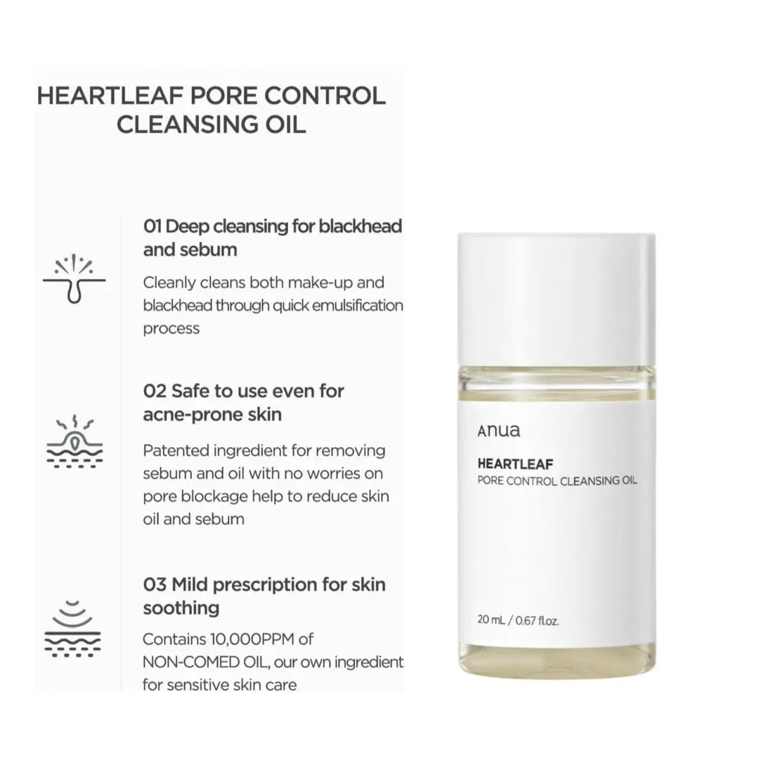 Anua Anua Heartleaf Pore Control Cleansing Oil - Product Image 3 | Drubotara