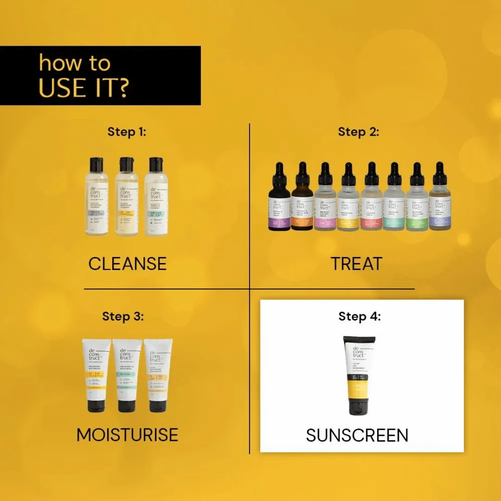 Deconstruct Deconstruct Lightweight Gel Water Resistant Sunscreen for Oily Skin SPF 55+ PA+++ 50g - Product Image 3 | Drubotara