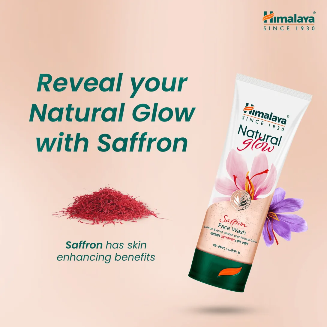 Himalaya Bangladesh Himalaya Natural Glow Saffron Face Wash 100ml - Product Image 3 | Drubotara
