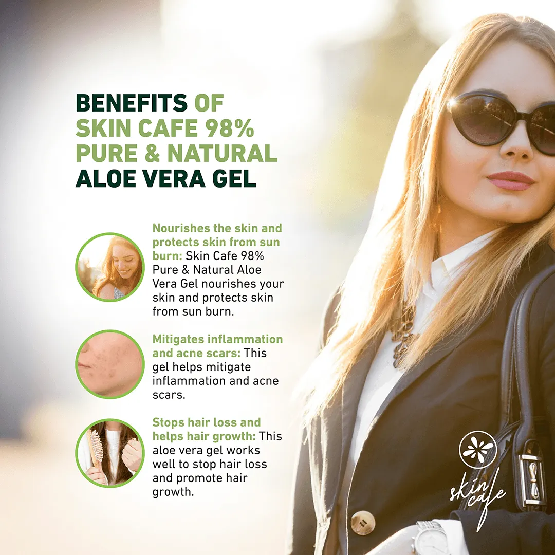 Skin Cafe Skin Cafe Pure & Natural Aloe Vera Gel 98% 240ml - Product Image 5 | Drubotara