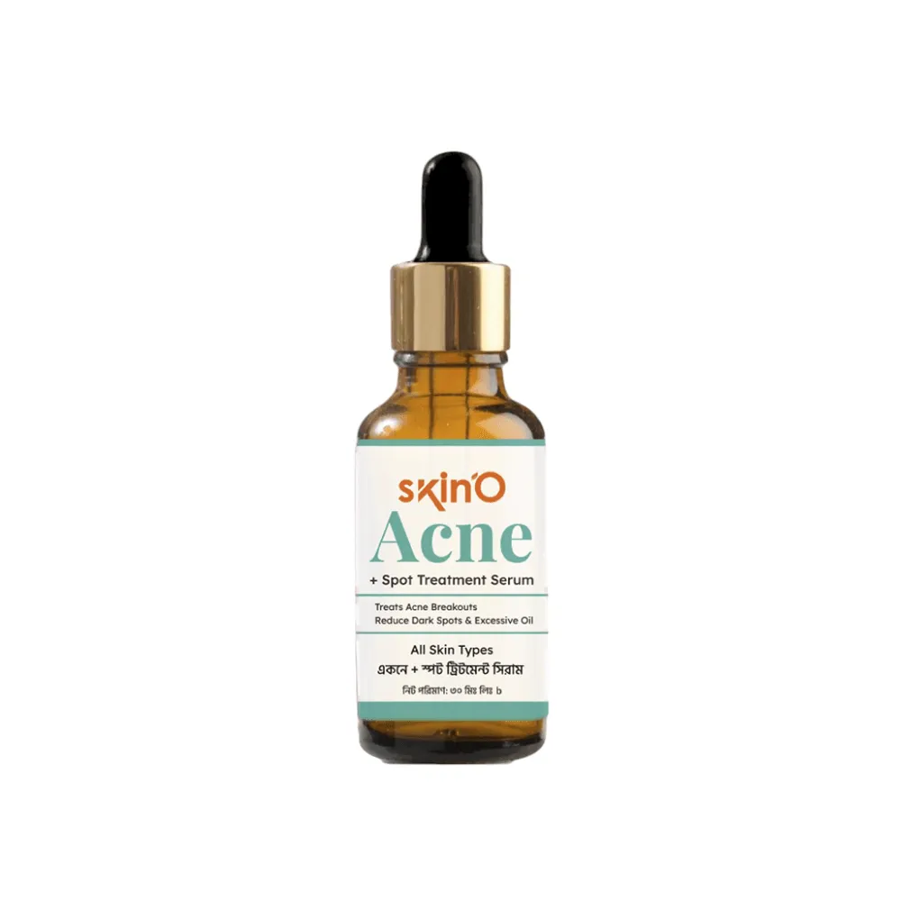 Skin'O Skino Acne + Spot Treatment Serum 30ml and Skino Tea Tree Toner With (Light AHA,BHA,PHA) 100ml - Buy Online at Drubotara Bangladesh