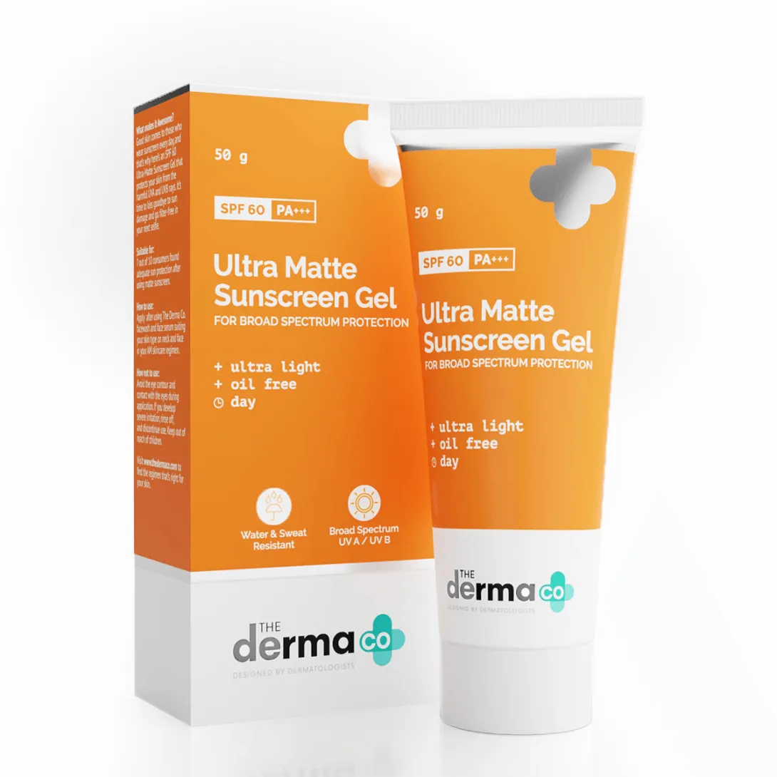 The Derma Co The Derma Co Ultra Matte SPF60 PA+++ Sunscreen Gel for Broad Spectrum Protection - Buy Online at Drubotara Bangladesh