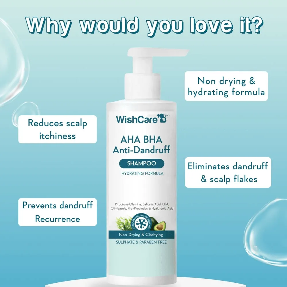 WishCare Wishcare AHA BHA Anti-Dandruff Shampoo - Buy Online at Drubotara Bangladesh