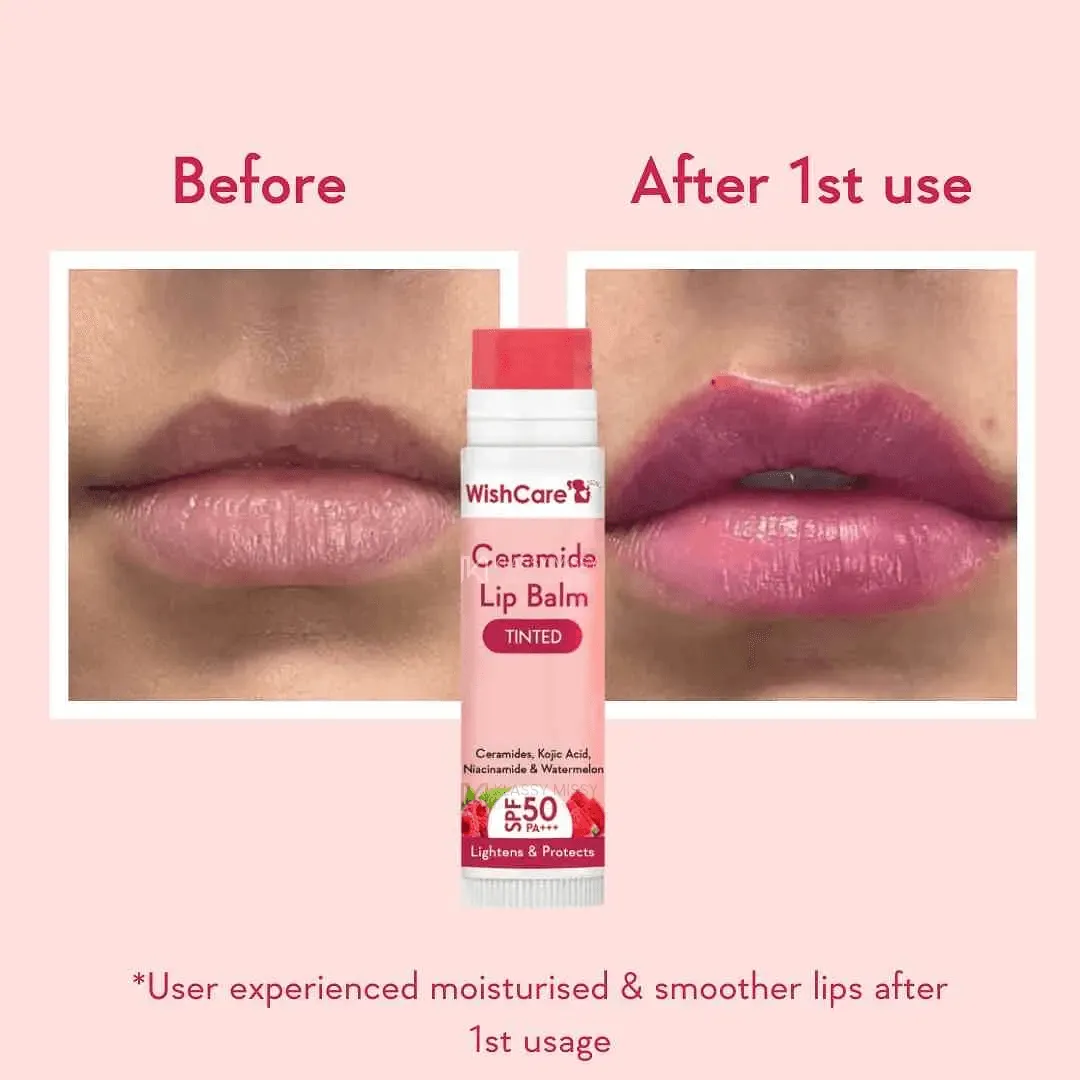 WishCare WishCare Ceramide Lip Balm Tinted with SPF 50 PA+++ 5gm - Buy Online at Drubotara Bangladesh