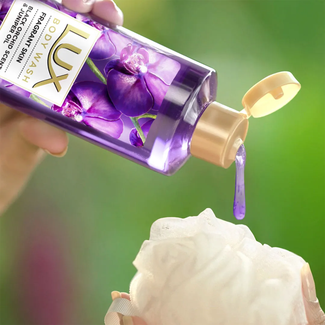 Lux Lux Body Wash Black Orchid Scent & Juniper Oil 245ml - Buy Online at Drubotara Bangladesh