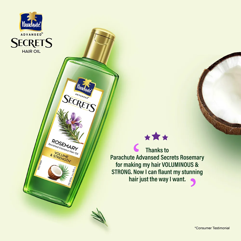 Marico Bangladesh Parachute Advansed Secrets Rosemary Hair Oil 200ml - Buy Online at Drubotara Bangladesh