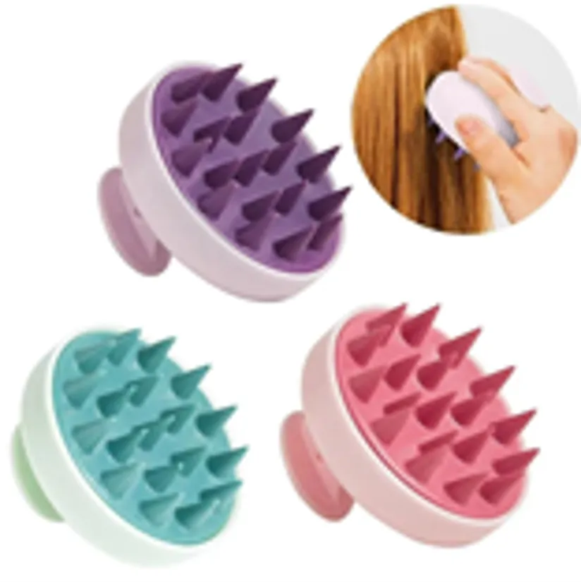 Silicone scalp massager brushes