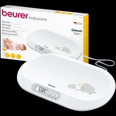 Beurer BY80 Curved Digital Infant Weighing Scale with Bluetooth Connectivity