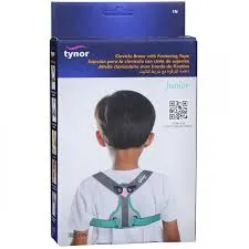 Tynor product box showing a child wearing a posture correction brace.