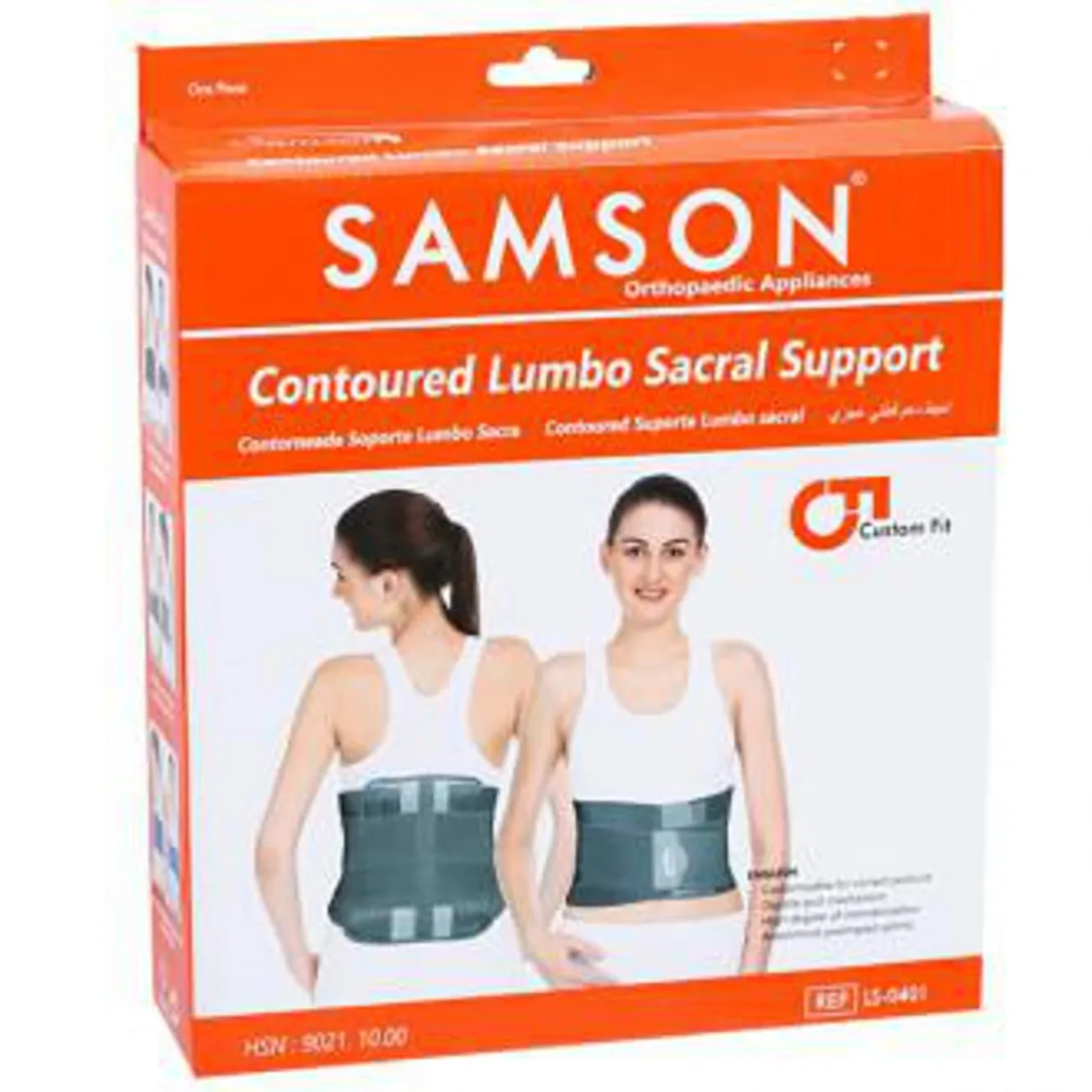 Samson Contoured Lumbo Sacral Support Belt (Model LS-0401) - Size M