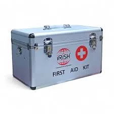 iRiSH Small Aluminum First Aid Box - Heavy Duty Emergency Medical Kit Organizer